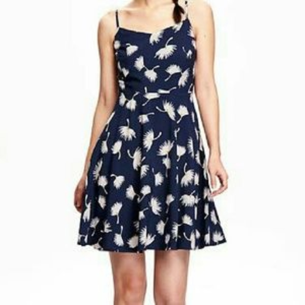 Navy floral summer sundress